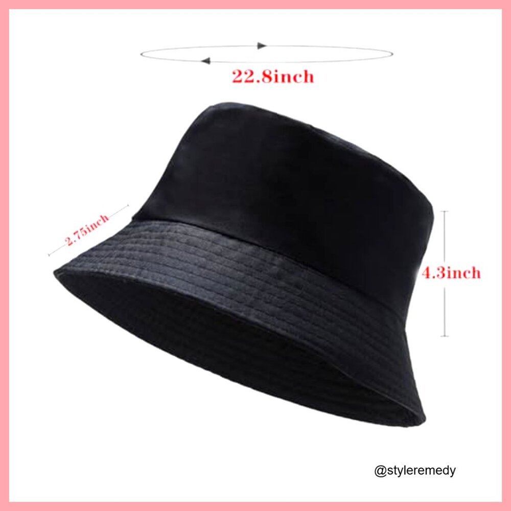 Foldable Polyester Bucket Hat Sun Protection Trav… - image 2
